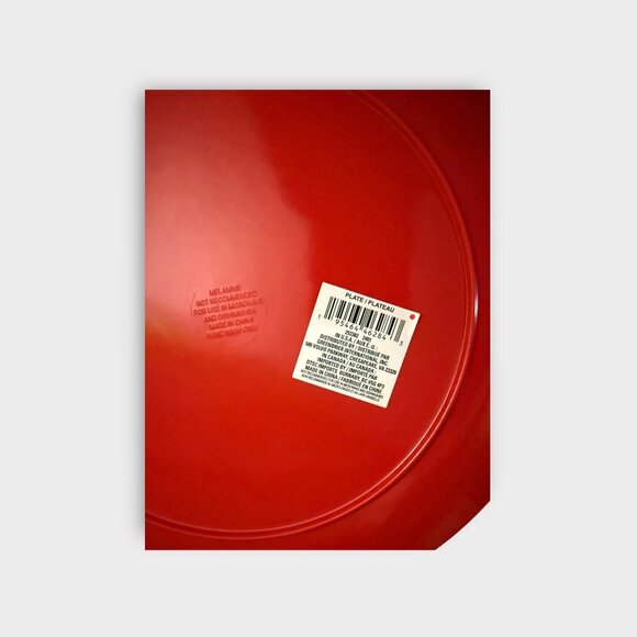 New 4-Pack Red 11” Plates with Matching Bowls – Vibrant Dinnerware Set - Picture 2 of 4